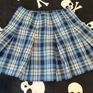 Urban outfitters blue plaid skirt